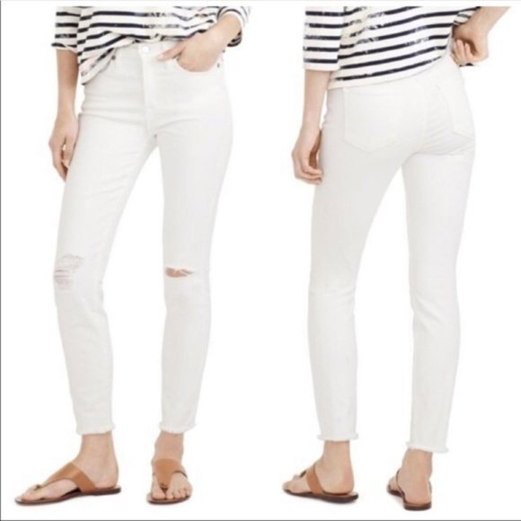 J. Crew Denim - J. CREW Lookout High Rise Skinny Crop NWT White 31